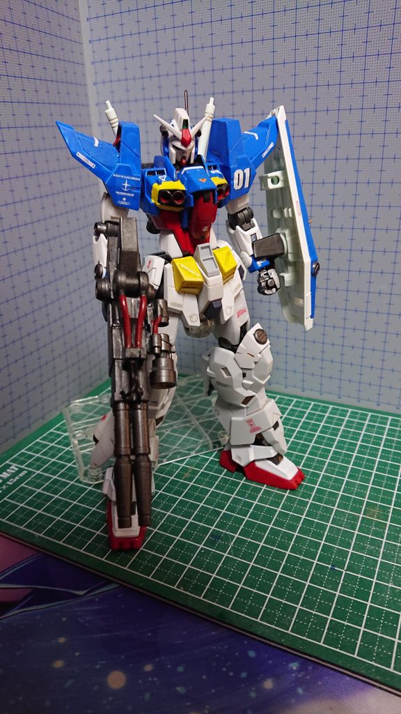 ガンダムε1号機の姿です!!シンプルにしたかったのですがごちゃごちゃしました!!好きです!!
