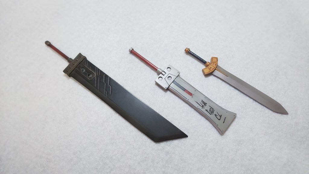 フルスクラッチした武器たち(塗装後)