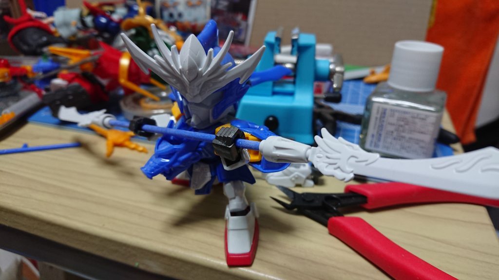 柄が短く感じたので、ランナーから作成。