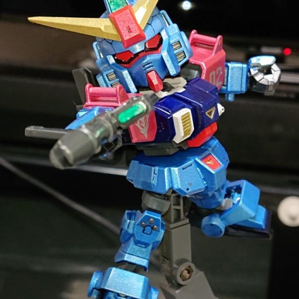 SDクロスシルエット陸戦型ガンダム→ジムブルーディスティニー2号機