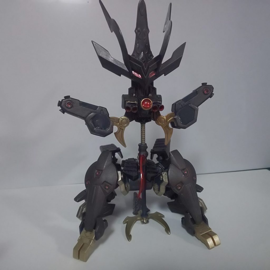 黒鋼の鎧です。獅龍極煉槍とミックスしました。