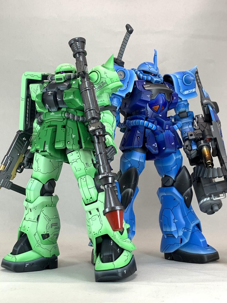 以前作ったグフカスと夢のツーショット❤️