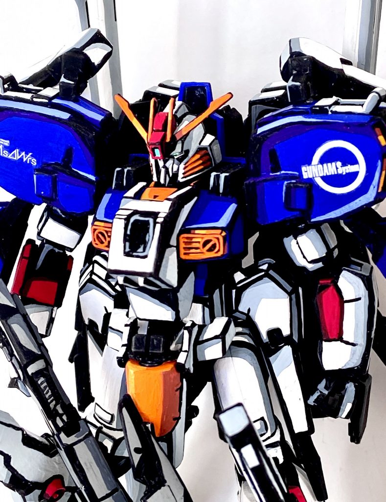 1/144 EX-Sガンダム イラスト風模型–4枚目/制作者：@j_gunaka