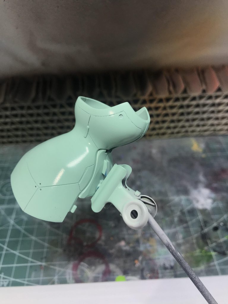 ボトムズカラーアイスグリーンが1層目。