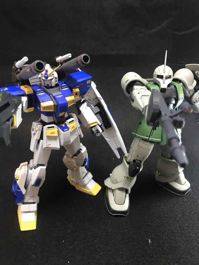 いつもより速いペースで完成する事ができました。(一日あたり3〜4時間で二週間とちょっと。)なんだかんだで優秀なキットという証明でしょうか。ジオニックフロントを満喫しました！