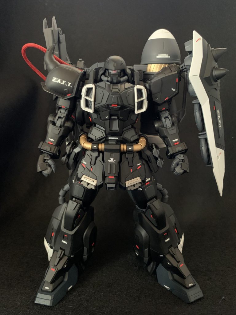 今回もレッドチップを散りばめました♪

ほぼ真っ黒にしか見えないので、2種類のレッドチップを使用し、多目に貼り付けました。