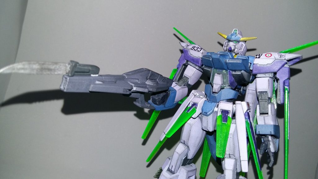 ライフルに付いたバイオネットはプラ版で自作しました。