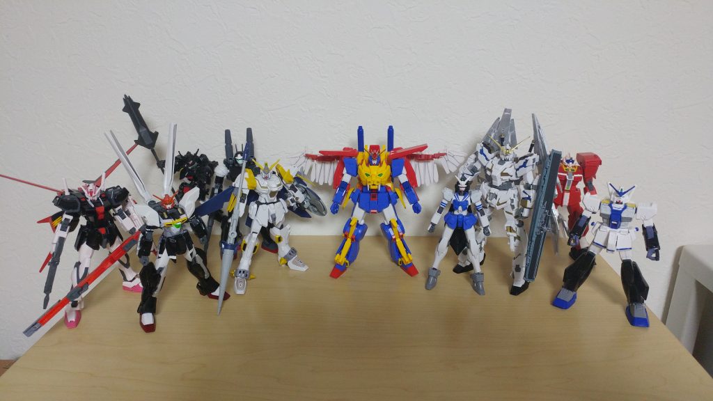 今まで改造してきたガンプラ達と