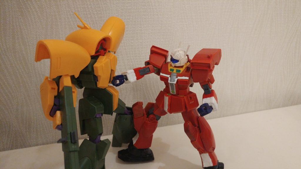 「バ○フ・ク○ンめぇ!」
(いい敵役がいなかったので、アッシマーを使ってます。)