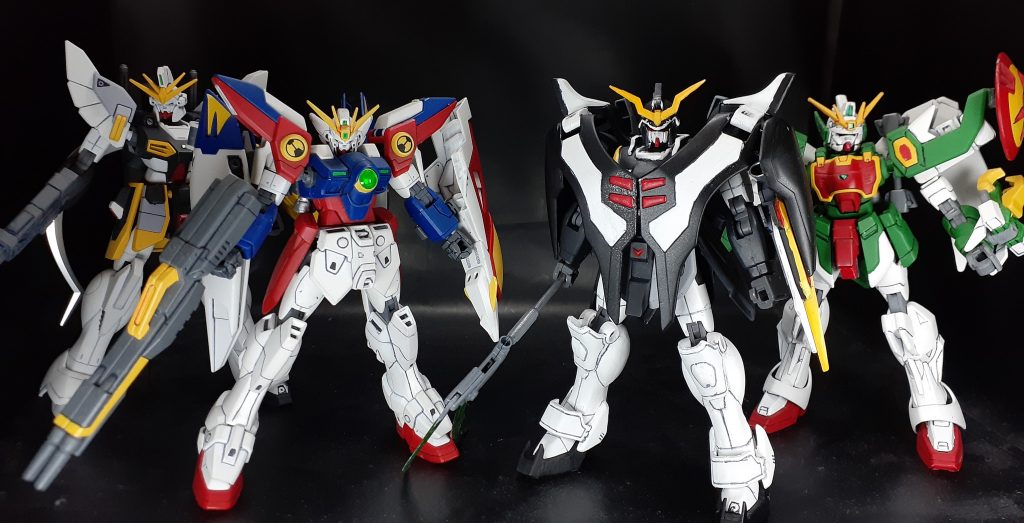 ここまでに作ったガンダム達
後一機…