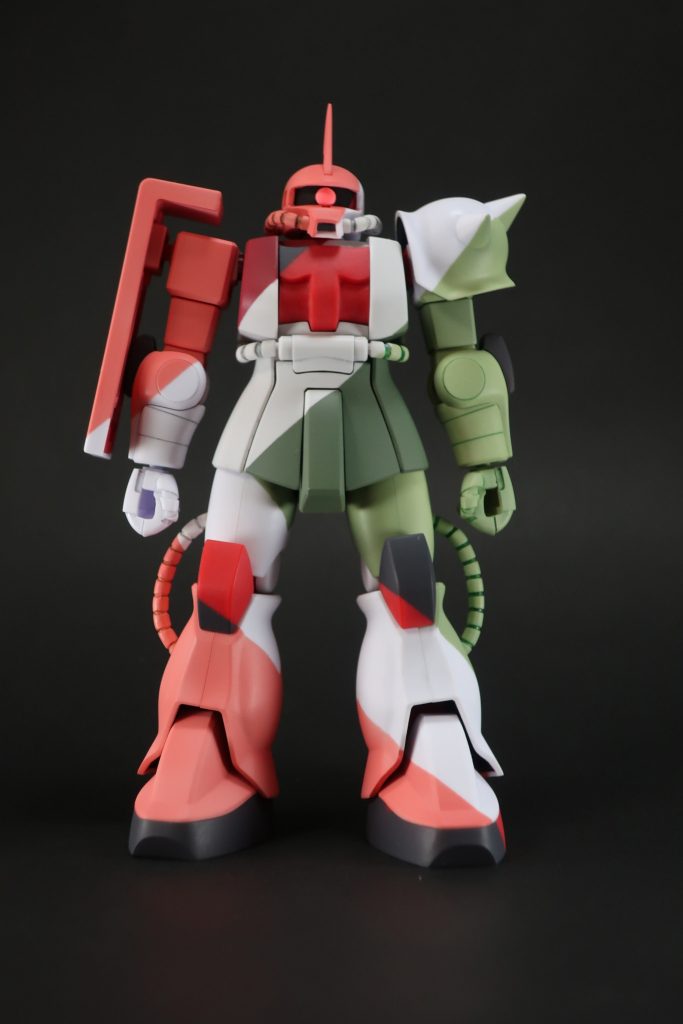 最初は縦に3色にしようかと思いましたが、ありきたりなので変則的な感じにしてみました。