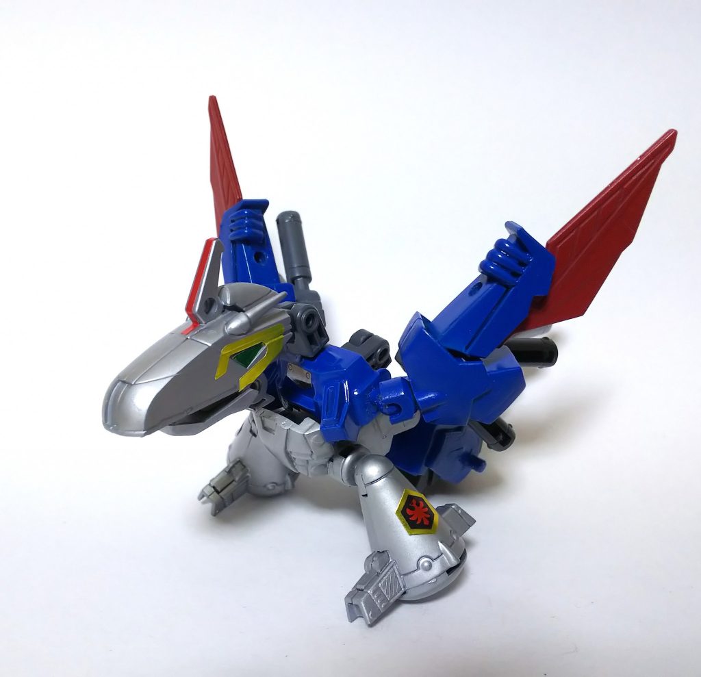 支援メカ Jバード  
Jガイストの背中に合体し、バックパックになる支援メカ
頭部はスモーのライフルです。