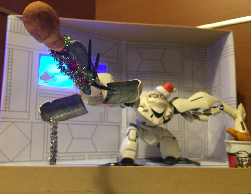 真冬の敵地を襲撃し！頼んでもいないチキンをばら撒くッ！正に無慈悲！正に残忍！🐔