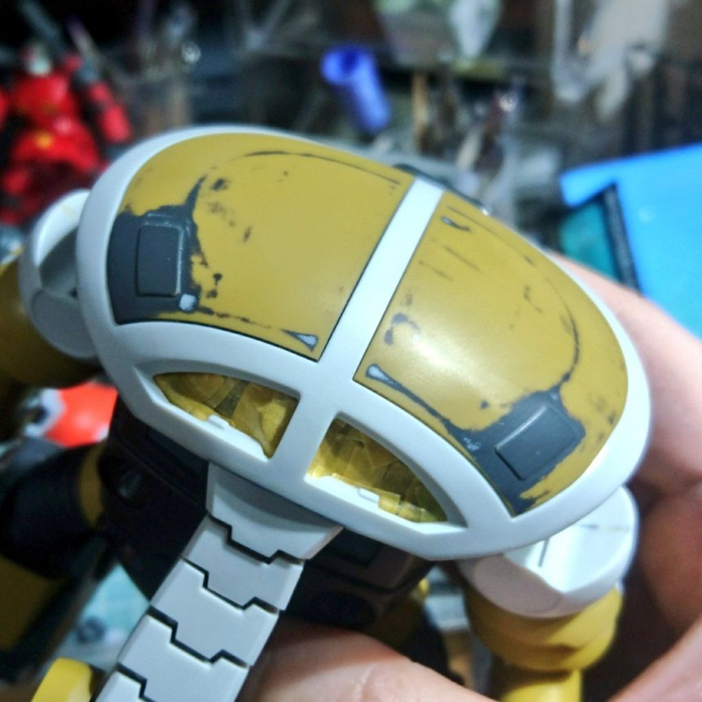 頭部のヒケ処理
割とエグかったのでしっかりヤスって行きました