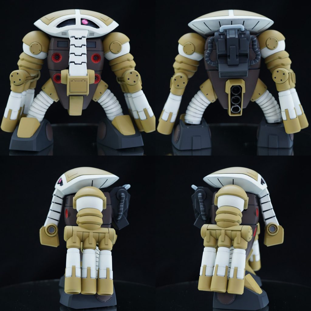 ## 四方から
しょぼんぬ的にはプロポーションにも可動域にも不満がなかったので、塗装の便を考慮した後ハメ加工を施した程度で大きな工作はしていません。
怪獣的なフォルムが素敵だと思います♪