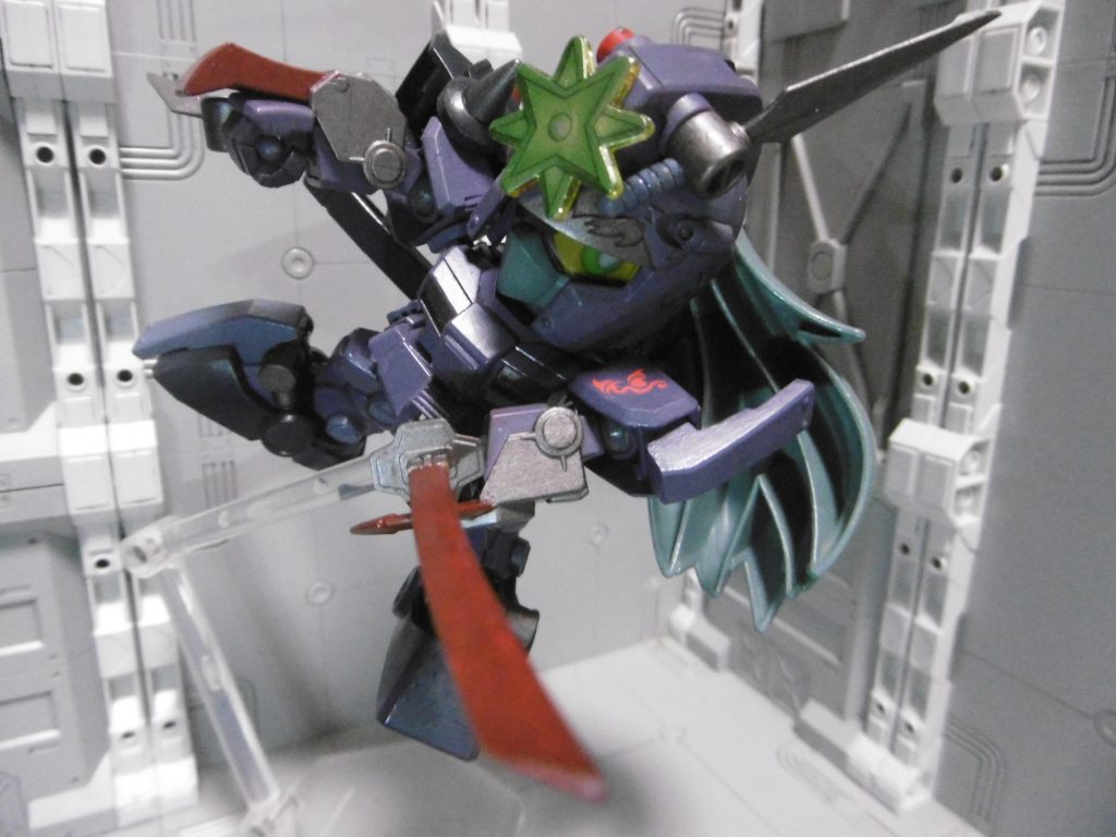 *刺突は苦無に任せた。*
投擲用ではなく接近戦での暗器として。