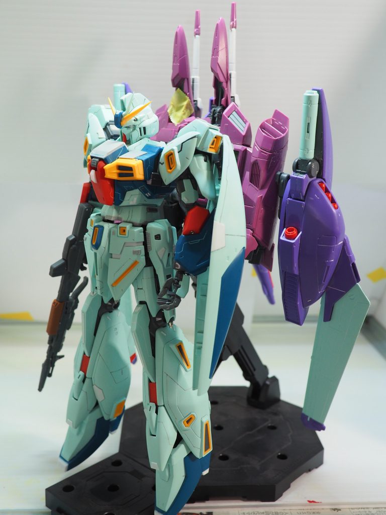 塗装前の仮組み状態。
もうどいつからBWSのパーツ持ってきたか丸わかりですね。