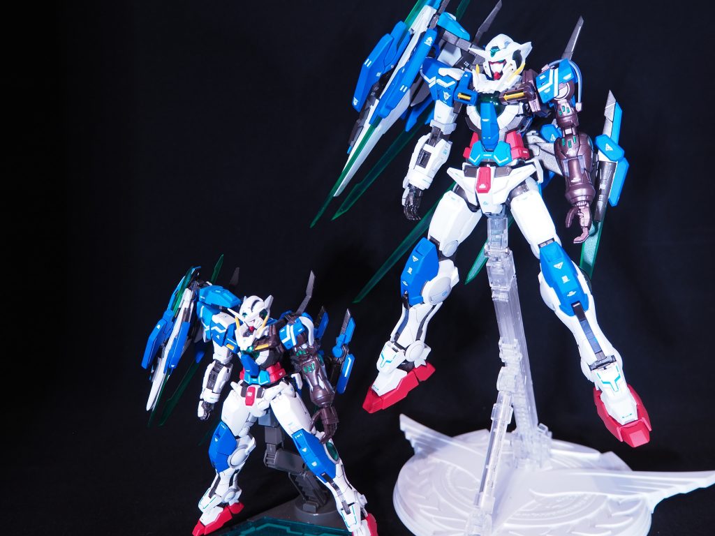 前回作った1/144のグラハムガンダムと比較。投稿もさせて頂いてますので、よろしければご覧いただければと思います。https://gumpla.jp/rg/295907