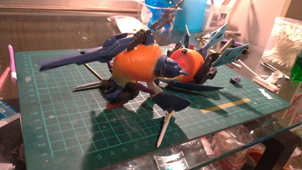 ままごとトントンのにんじんさんが、ガフランと混ざってこんな御姿となりました。