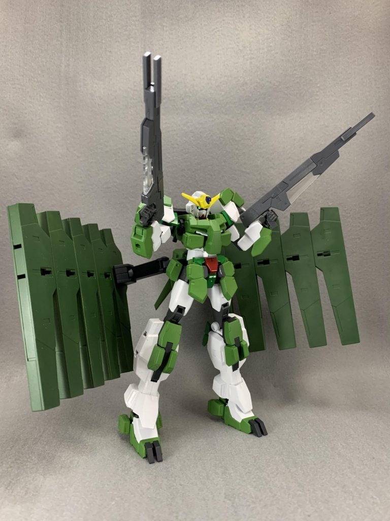 GNライフルビット2丁持ちで、はい! ポーズ♬