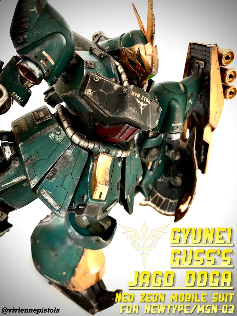 モノアイは社外パーツを使わずに、そのまま使いましたが、透明感を出す為にクリアを塗っています。