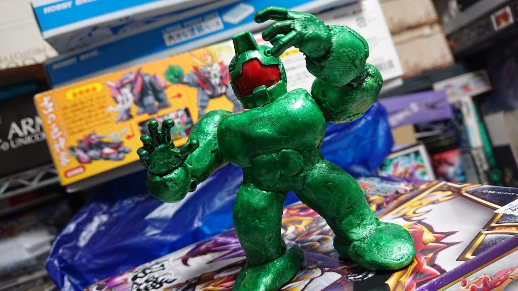 脚の稼働は殺して、腕の可動だけにしてます。