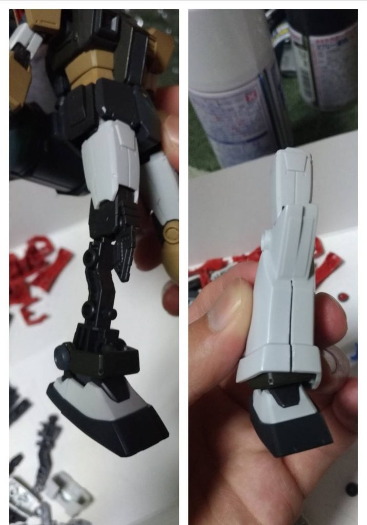 写真のようにHGジムキャノンの脚部フレームにスッポリ収まります！