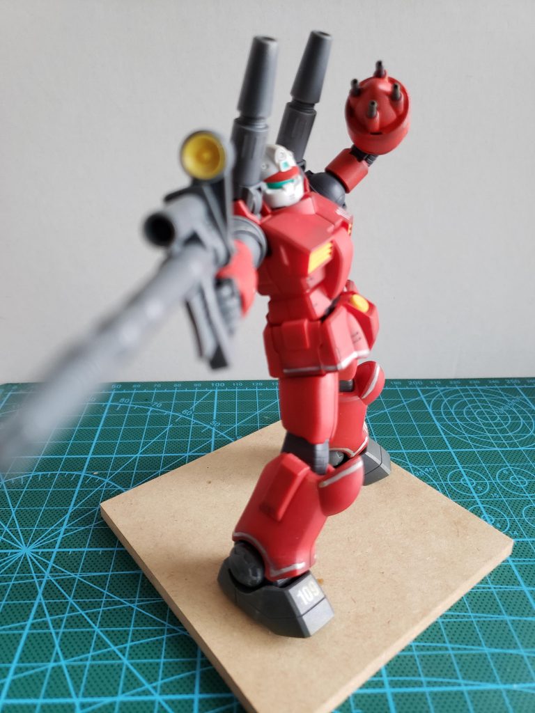 109号機　左手は試験型のやつと交換してます。
なんとなくガンタンクを想わせる感じで。
ハヤトだし(笑)