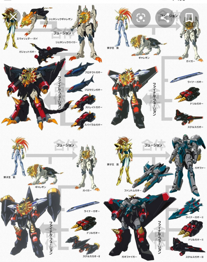 今回の製作に関する資料です今回はガオガイガーとガオファイガーを選択しましたご視聴ありがとうございました