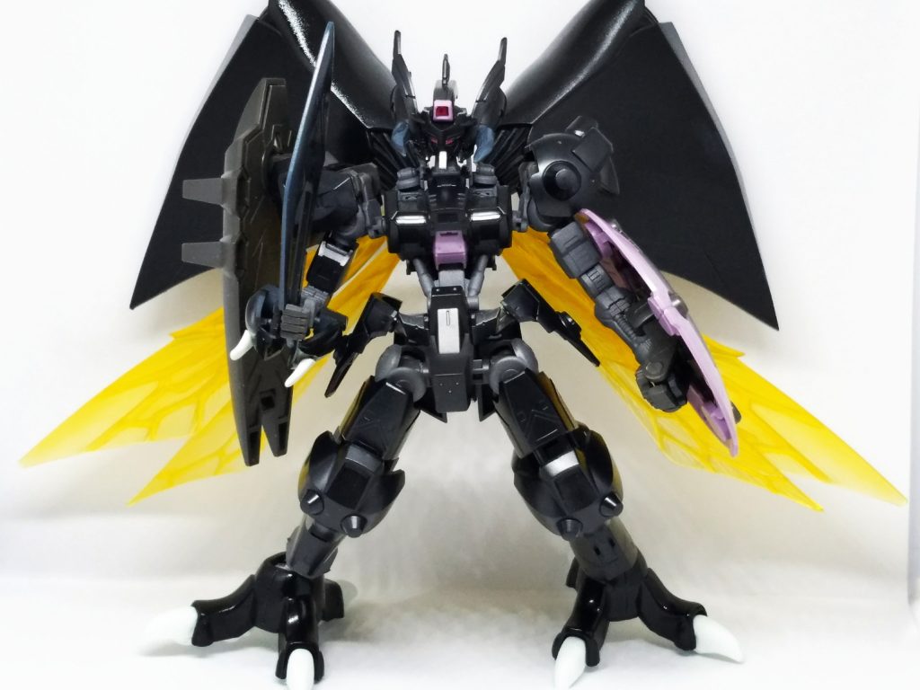 ビアレスの羽と足を塗装して移植したものの青がいいと判断