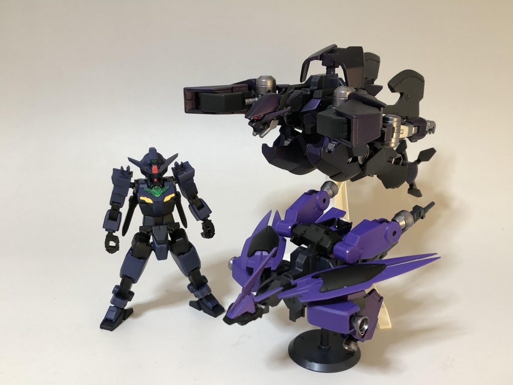 以上、２アーマー・３形態になる
コアガンダム／S（シュヴァルべ）・GE（グレイズアイン）アーマーでした！！