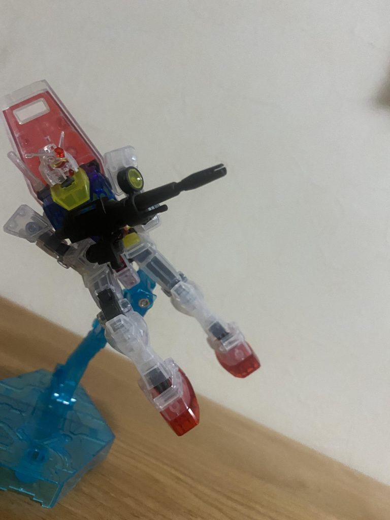 ビームライフルで、敵のモビルスーツを、打つところを、撮りました❣️なんて、カッコいいんだ‼️