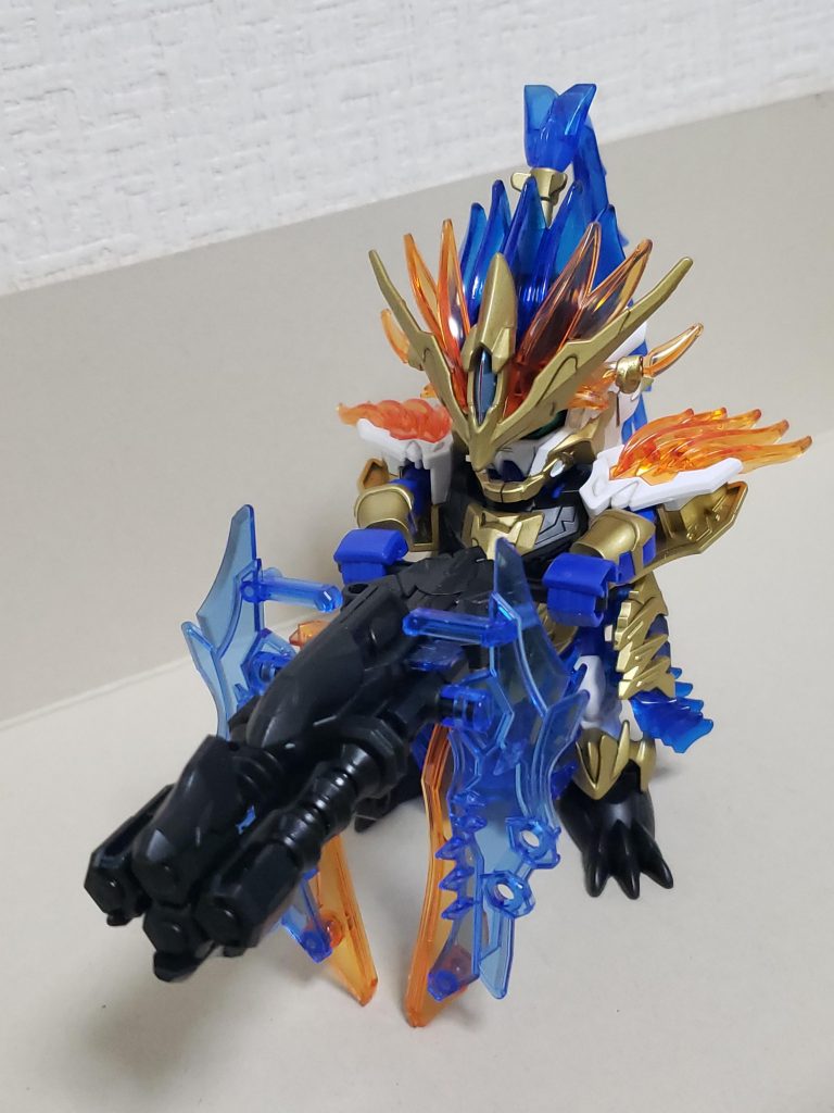 合体要素が他より多くブルーフレームの各武装再現が出来、いじっていて楽しいキットでした。