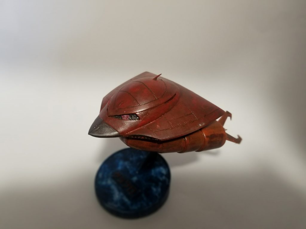 ちょっと上から
塗料落としが良い感じの好みのムラだしてくれてます