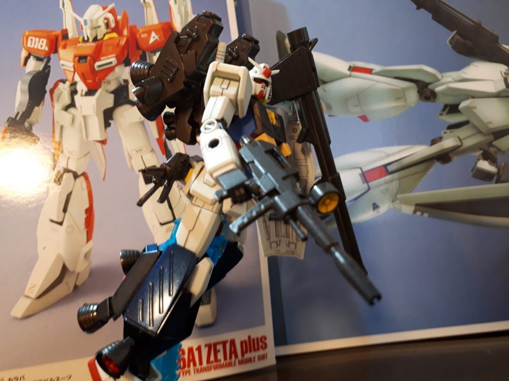 ビームマシンガンのようなものも自作しました
二連ビームライフルのためにBD3を買いたく無かったのは内緒です