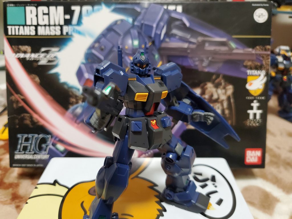 ジムライフルかまえ！お顔がイケメン！てか、全体的にイケメン！