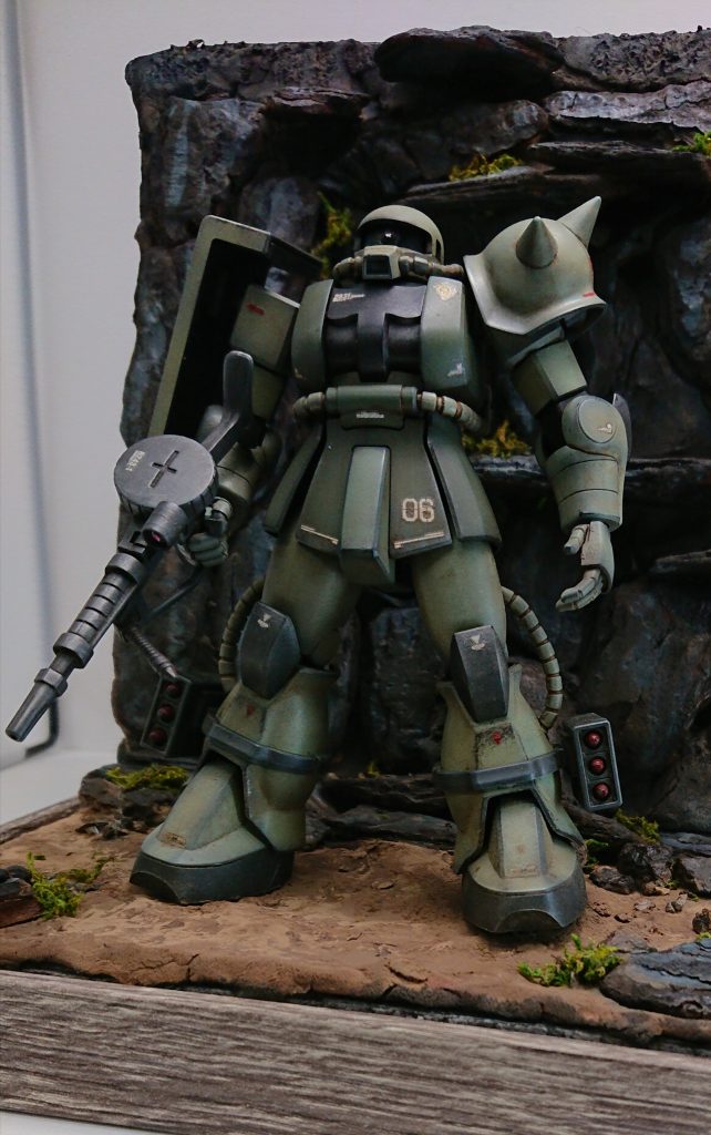 HGUC 量産型ザク–2枚目/制作者：しゅうまい