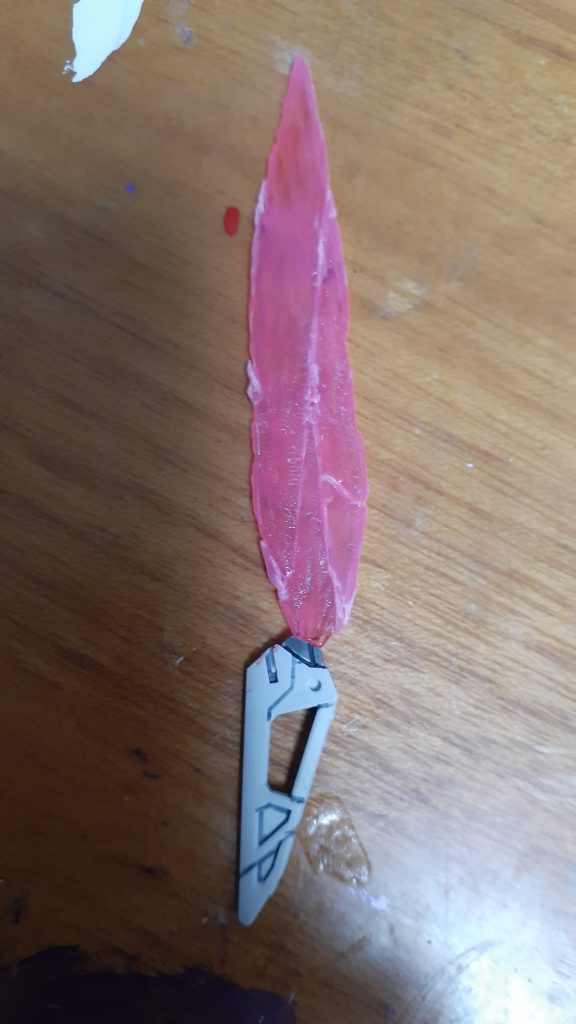 サーベル刃のアップ
継ぎ接ぎなのがよくわかると思いますw