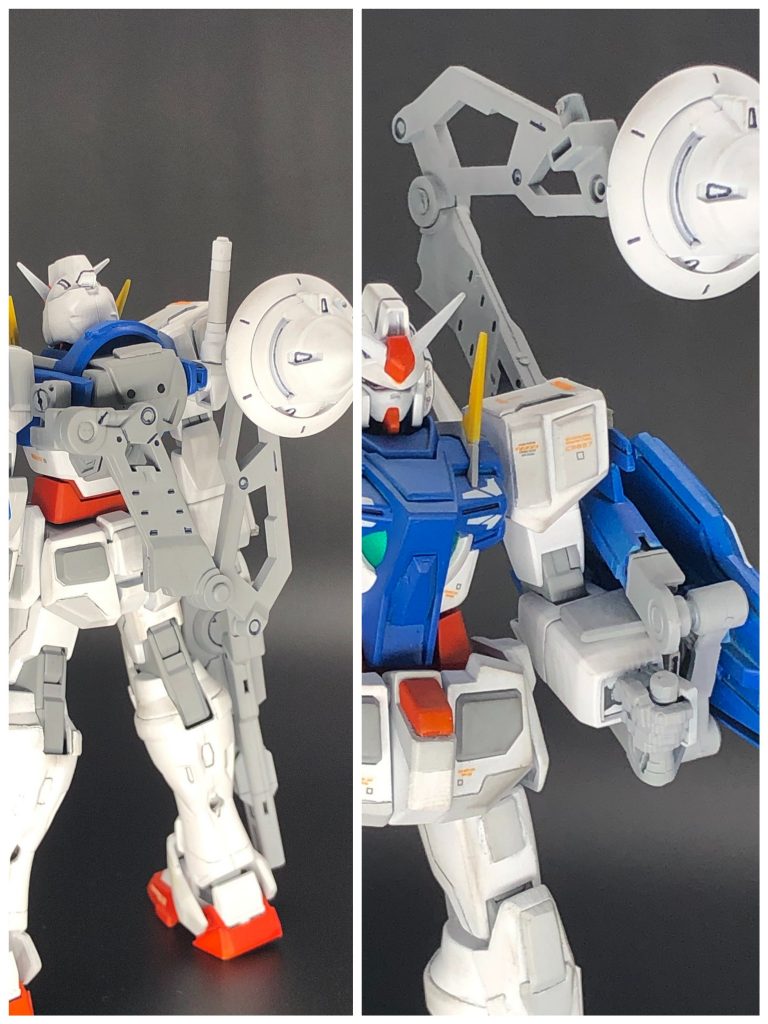 GNドライブはアーム式に前稼働に出来ます。この辺はデスストに触発されてしまった( ̄▽ ̄;)