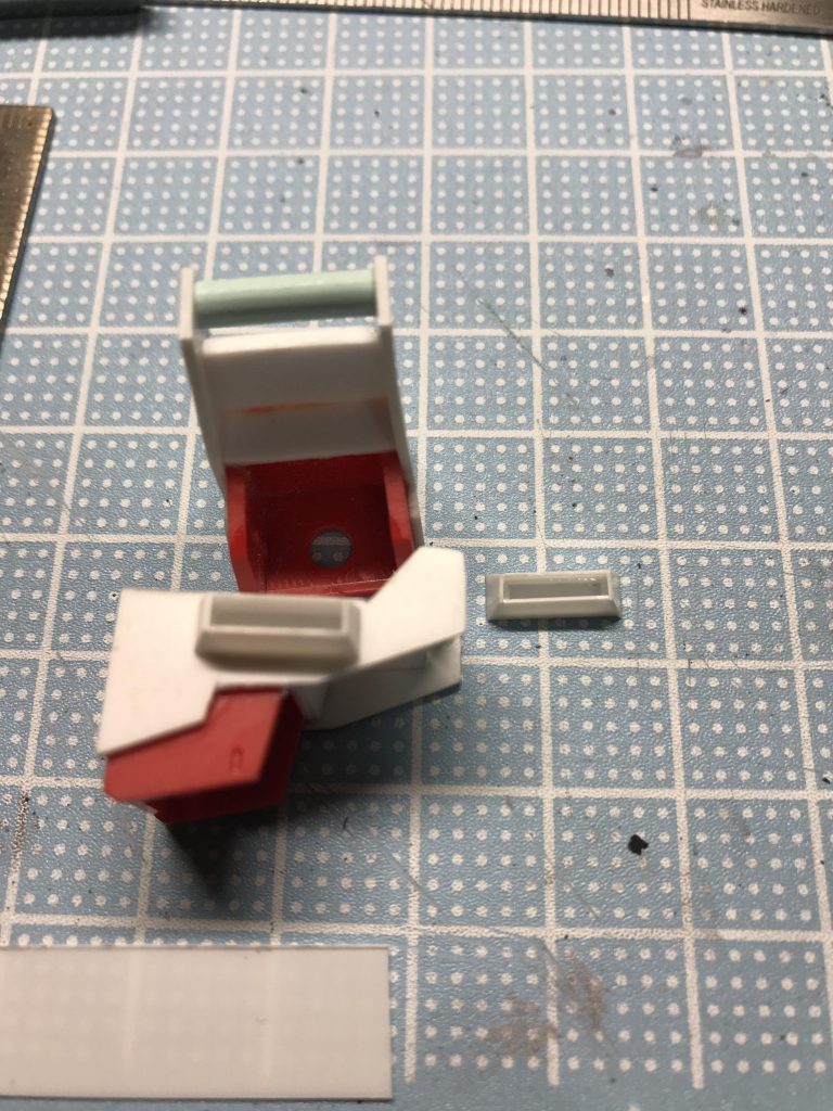 ダクトをプラ板の箱組みで作成