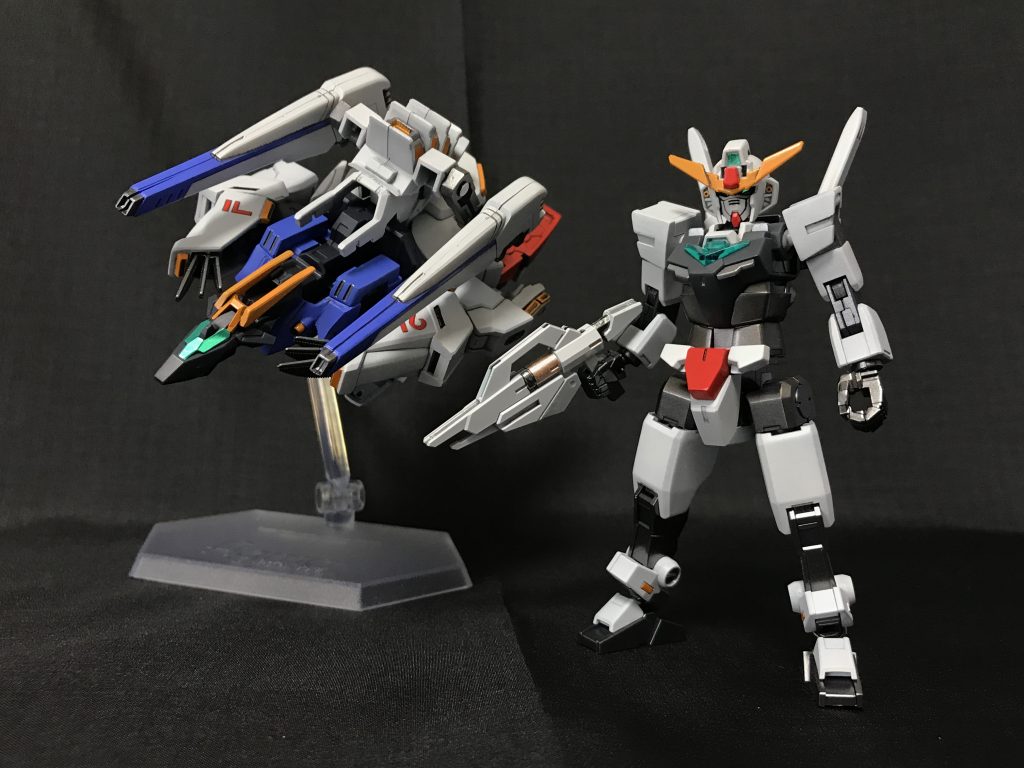もちろんアーマーは飛行機に取り付けられます
コアガンダムに加工はしておりません。アーマーだけで F91にどれだけ似せれるかをメインに作りました。
