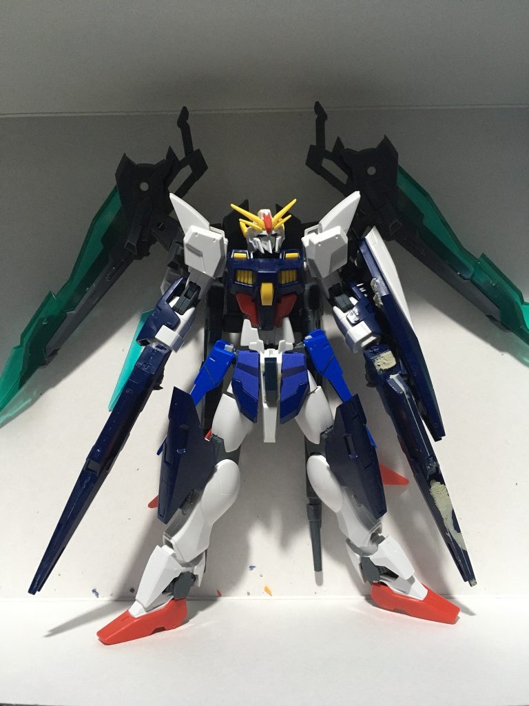 本体　シャインニグブレイク
フェイス　AＺガンダム
背部　エグゼニスウィング
ヴェスバー　パワードジムカーディガン