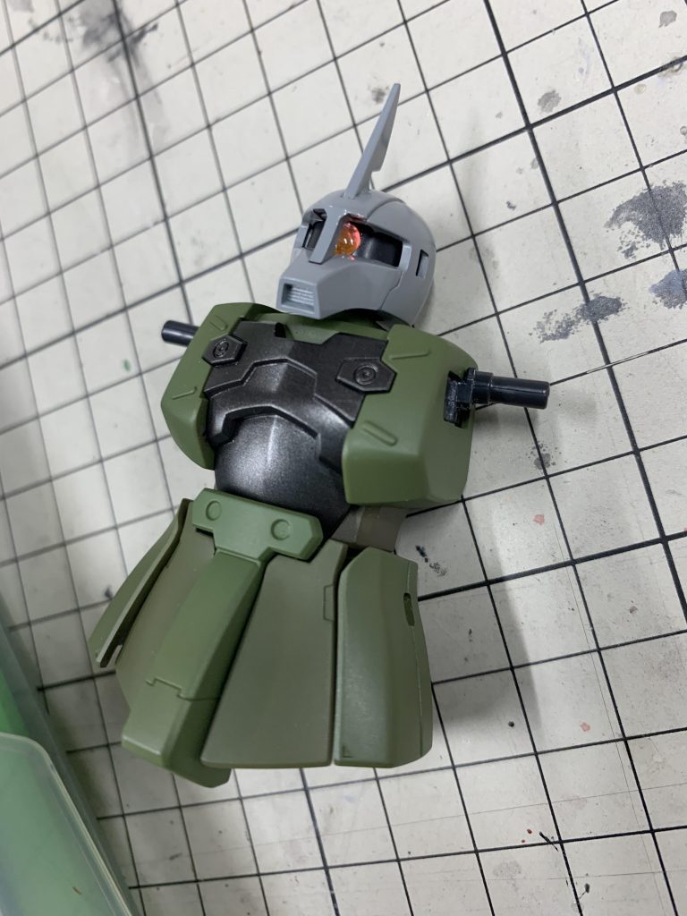 フンドシ部分が調色ミスで異なった色に…でもコレはコレで味がある雰囲気に…（ポジティブｗ）