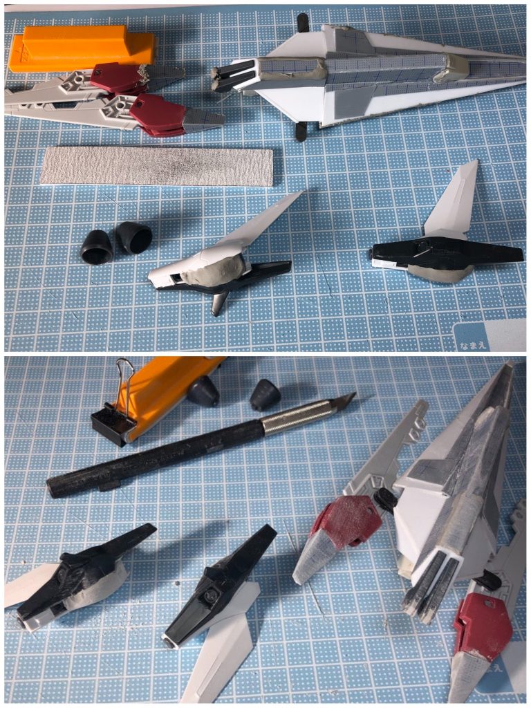 隙間は角はパテで埋めて安りました( ´ ꒳ ` )ノ手が真っ白(笑)