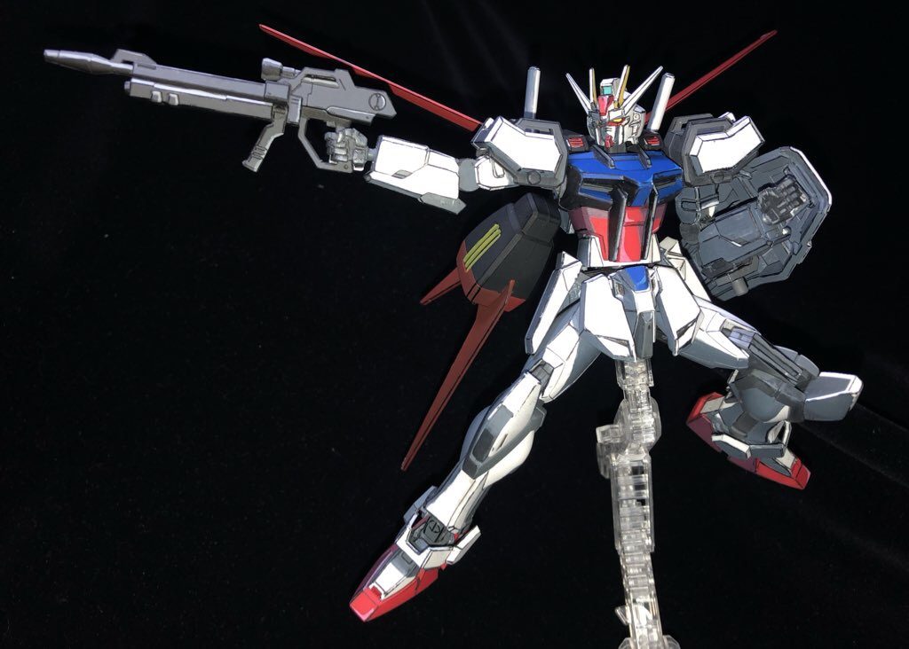 イラスト風HGCEエールストライクガンダム–2枚目/制作者：ひろ
