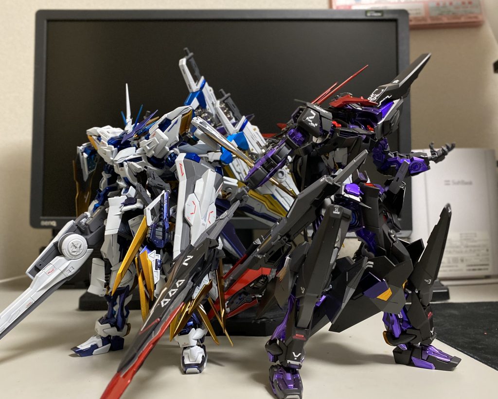 同じブルーフレームDベースで作成した過去作の蒼龍と
同じキットでスタイルがここまで変わると思いませんでした