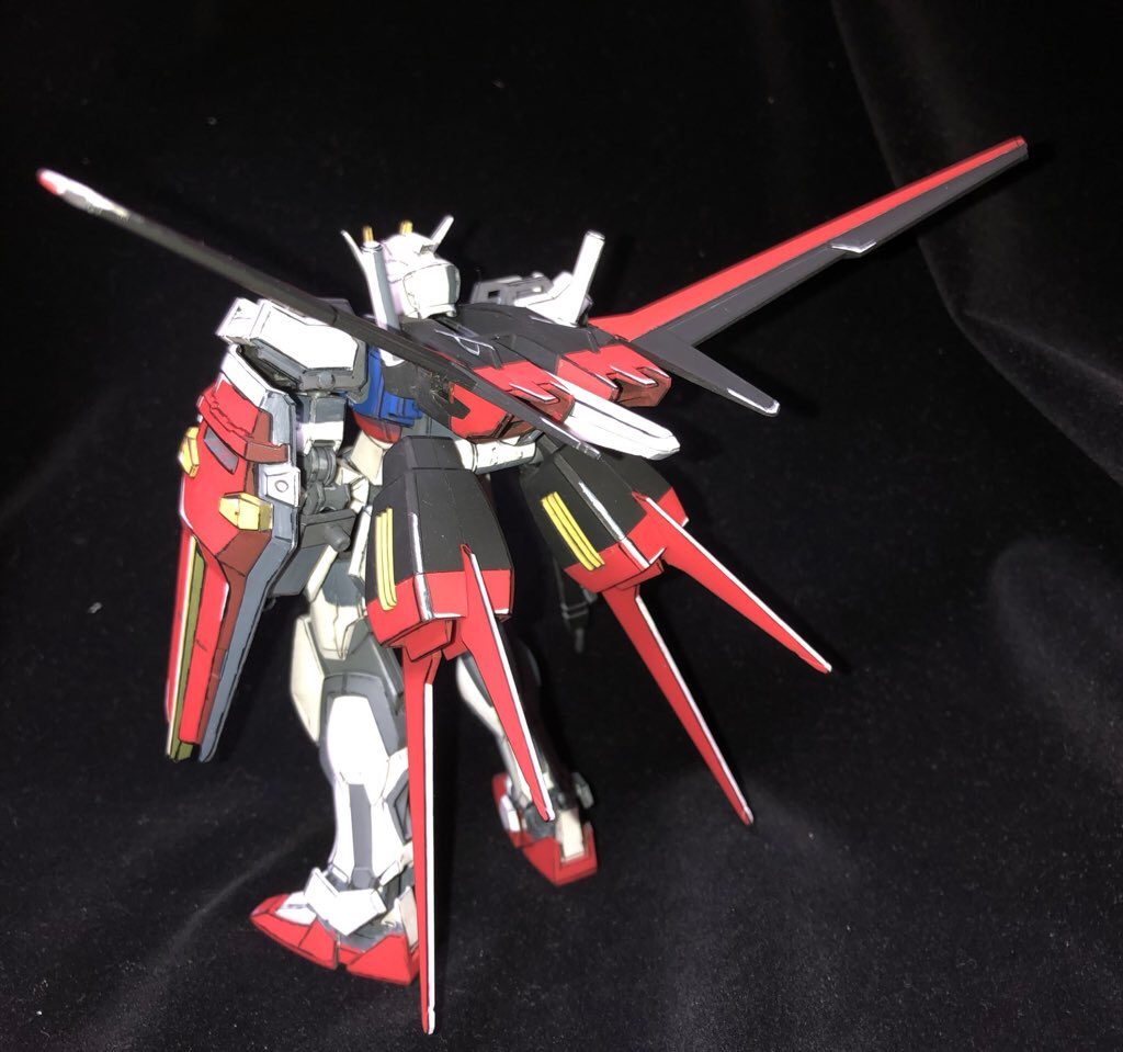 イラスト風HGCEエールストライクガンダム–4枚目/制作者：ひろ