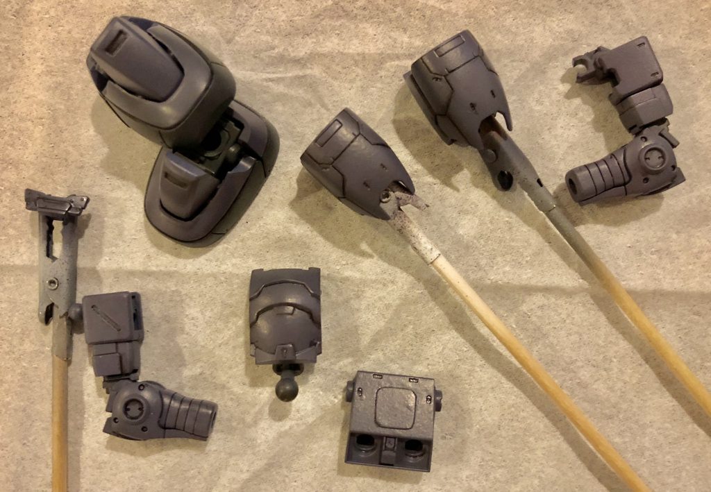 下地からの塗装 青