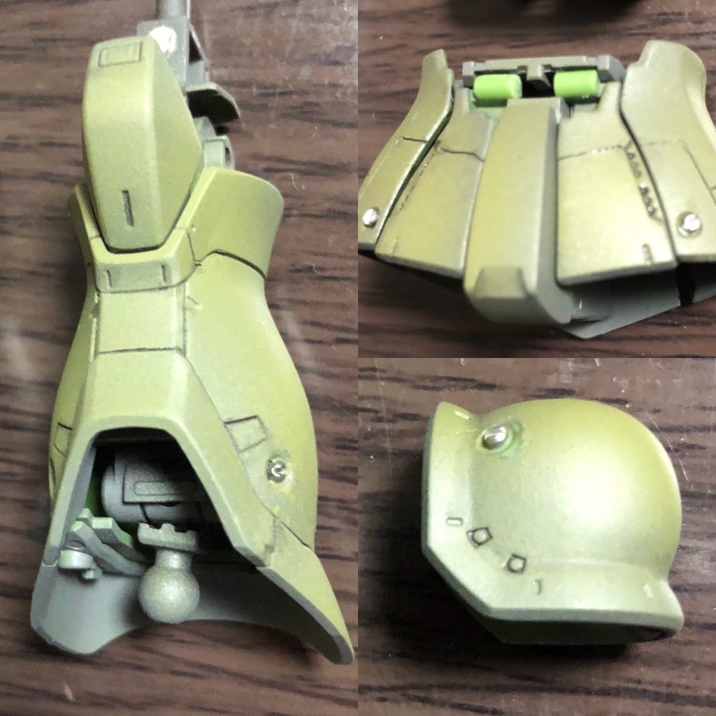 下地からの塗装 緑