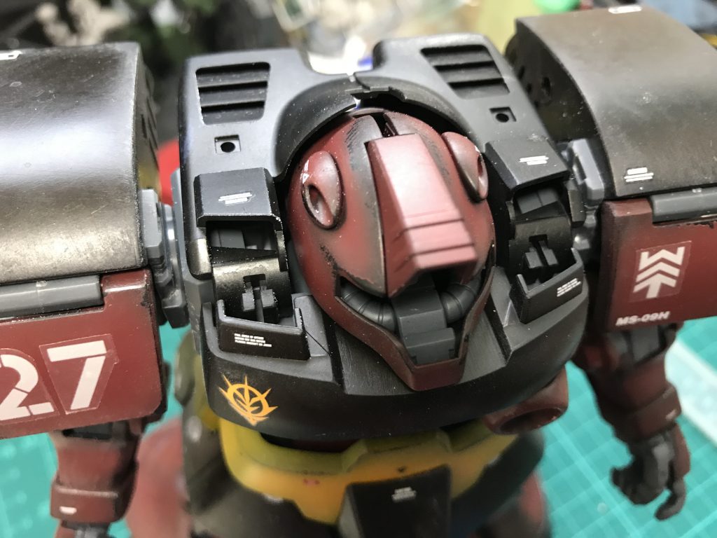 取り付けた状態。
しっかりと取り付け出来た上にディテールも増えて結果的に良かったです。